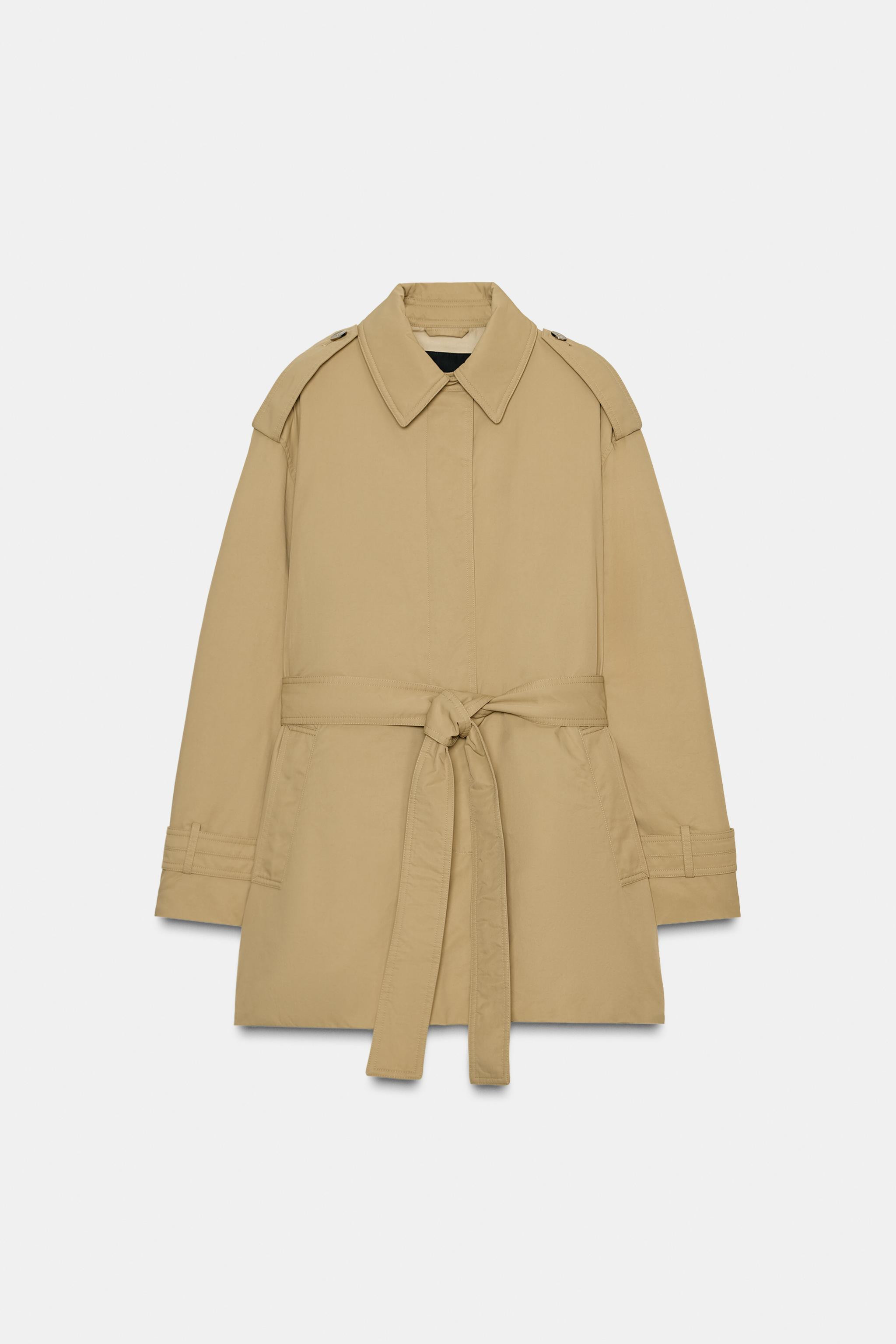 ZW COLLECTION BELTED PADDED TRENCH COAT | Zara US