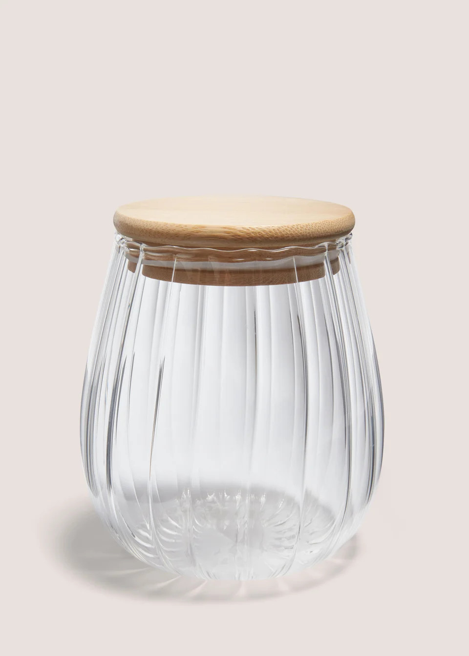 Small Curved Ribbed Glass (10cm x 8cm) | Matalan (UK)