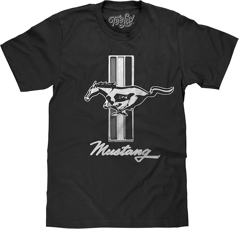 Tee Luv Men's Ford Mustang Insignia Shirt | Amazon (US)