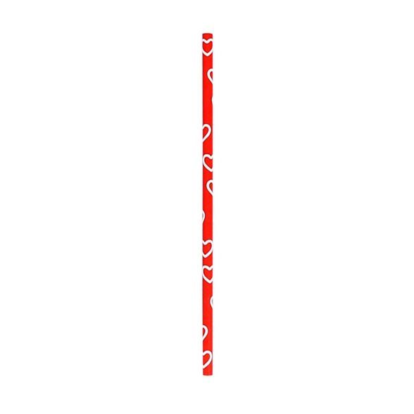 40ct Valentine's Day Paper Straws with Hearts Red - Spritz™ | Target