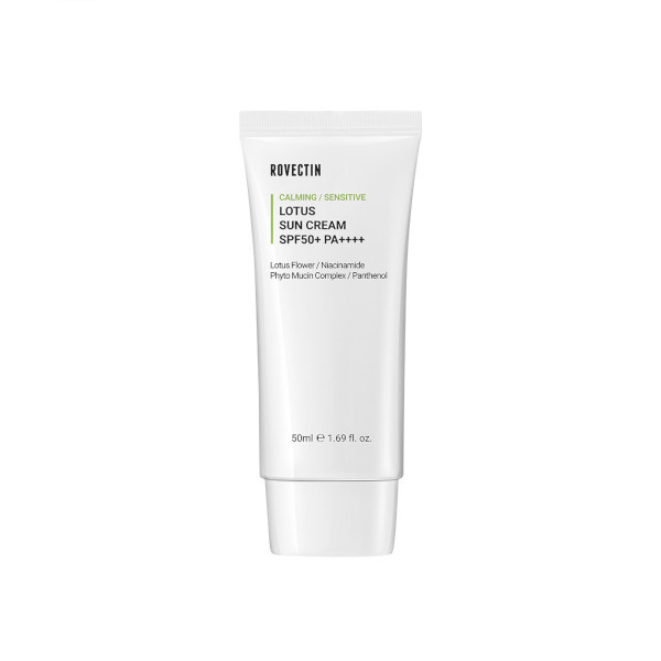 ROVECTIN - Calming Lotus Sun Cream SPF50+ PA++++ - 50ml | Stylevana