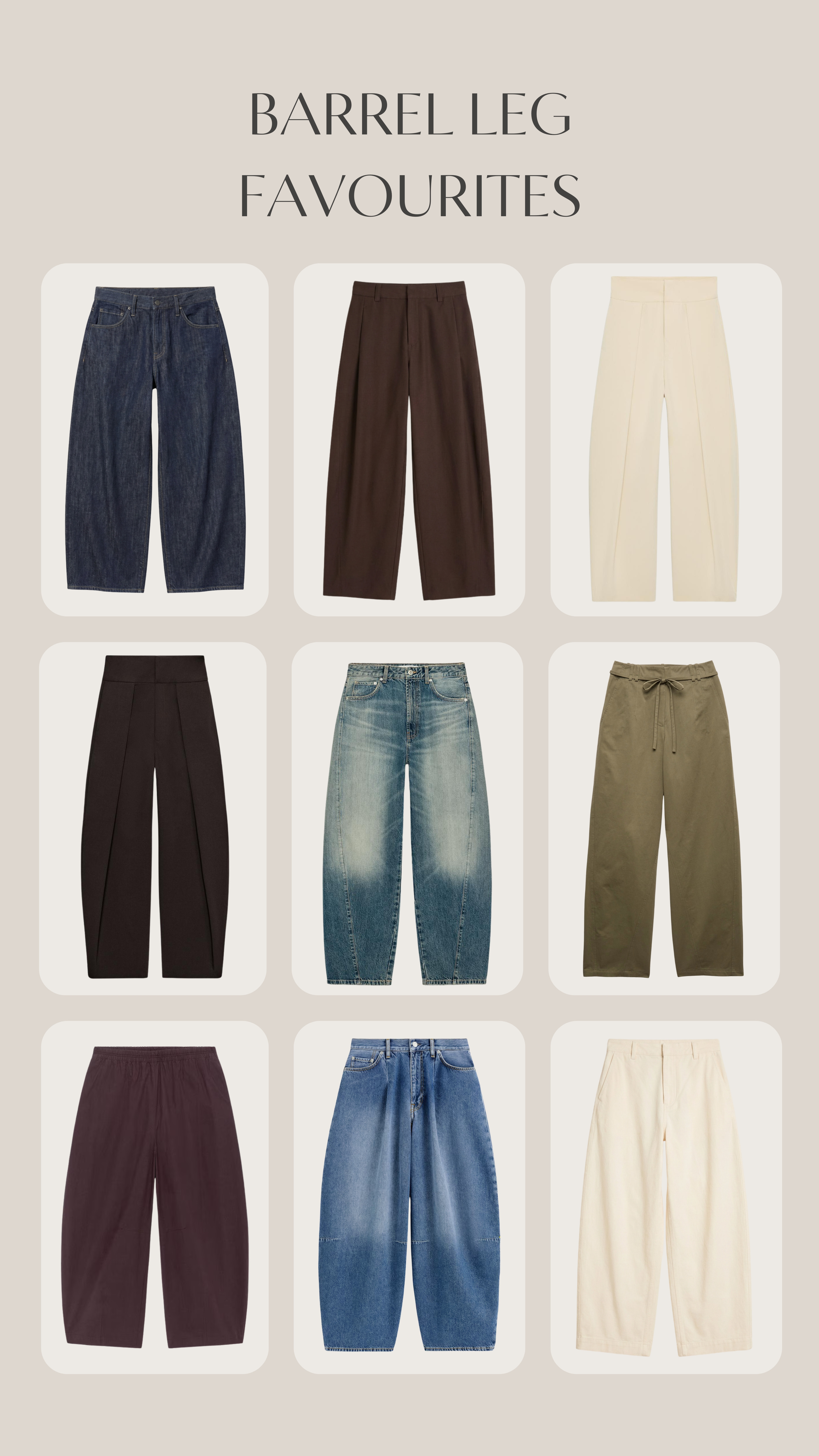 My favourite barrel leg trousers this spring 🤎

barrel leg, barrel jeans, barrel trousers, pleated trousers, wide leg trousers, tailored trousers, curve jeans 

 #LTKuk #LTKspring #LTKjeans