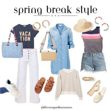 Spring Break capsule wardrobe. Love being able to mix and match for different outfits so you can pack lighter. 💙

#LTKfamily #LTKstyletip #LTKtravel