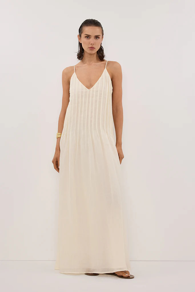 TAHLIA STRAW RAMIE MAXI DRESS | DISSH