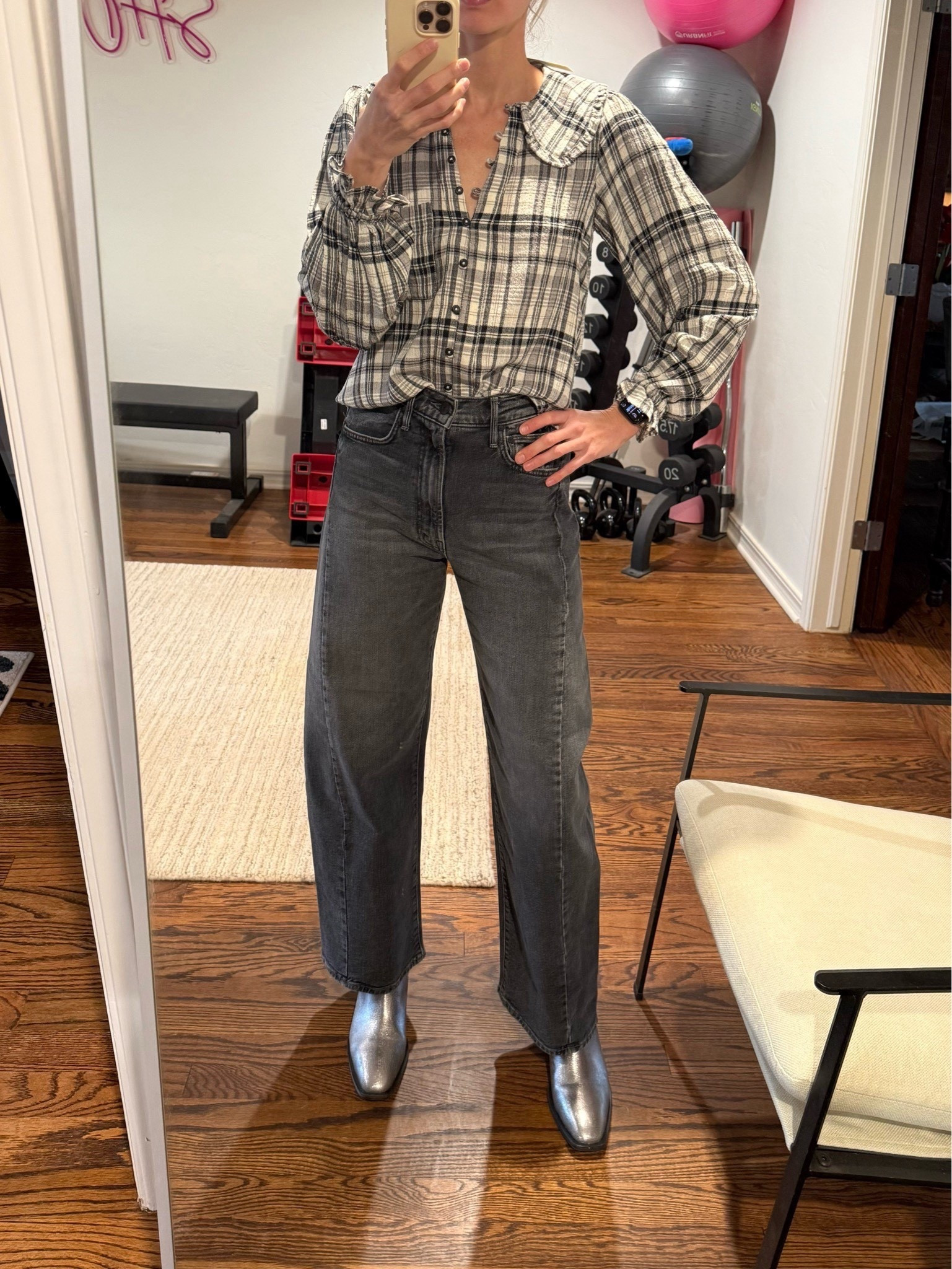 Big sale! My anthro top from last year comes in 2 other colors this year! Lightweight, cute collar, and flattering fit. Perfect for the fall into winter for all things life, work, etc holiday.,Also the most flattering mother jeans fit in the half pipe style, wearing the full length in a 24. 

Anthropologie, sale, Christmas, cyber week, best friend, mother, mother in law, gift guide, gifts for her 

#LTKCyberWeek #LTKGiftGuide #LTKHoliday