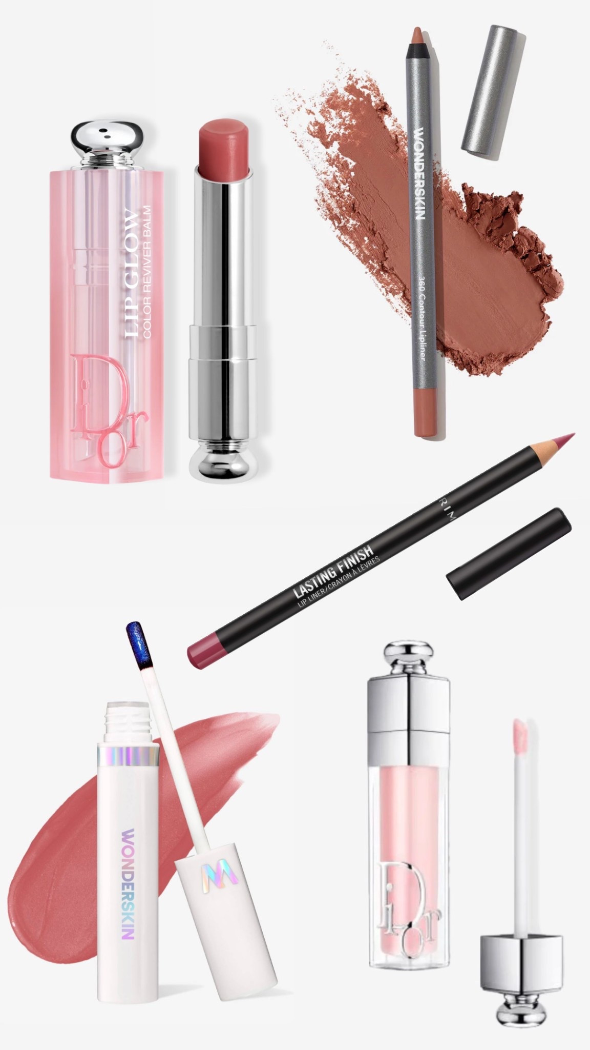 Favourite Lip Combo 💄 
Wonderskin Stain in XOXO
Wonderskin Lip Liner in Saddle
Rimmel Lip Liner in Mauve 215 
Dior Addict Lip Glow in Rosewood 012
Dior Addict Lip Maximiser in Pink 001

#LTKBeauty #LTKFindsUnder50 #LTKOver40