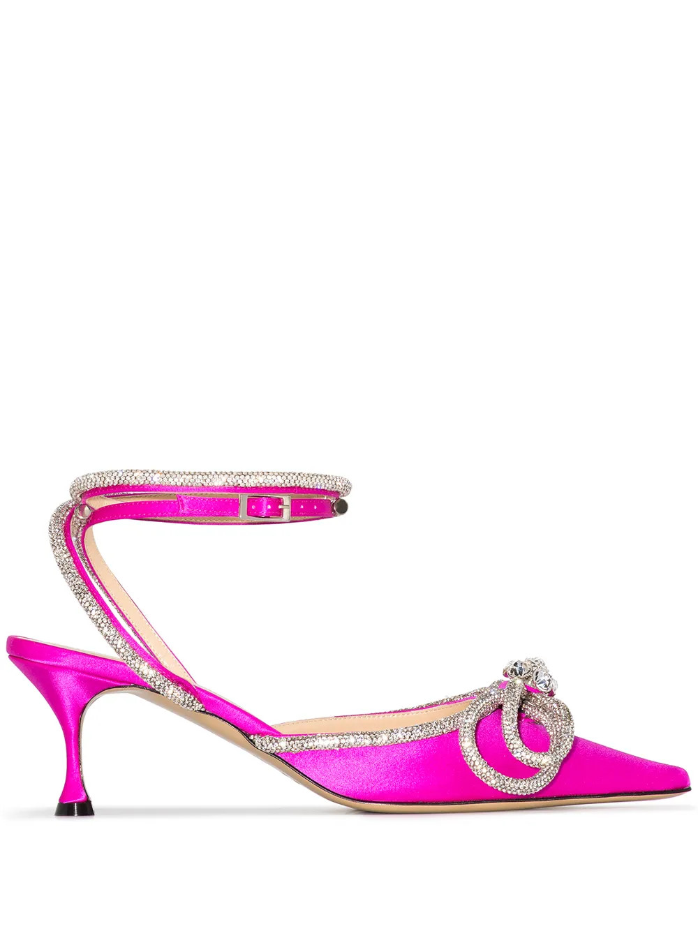 MACH & MACH bow-detail Pointed Pumps - Farfetch | Farfetch Global