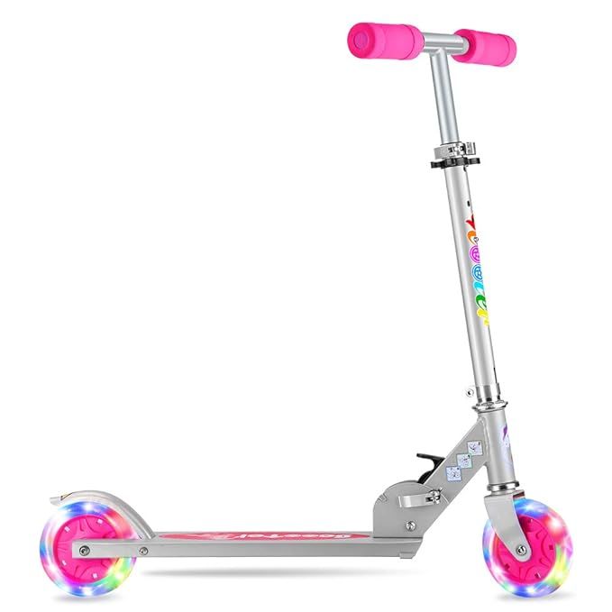 BELEEV Folding Kick Scooter for Kids 2 Wheel Scooter for Girls Boys, CSPC&ASTM Safety Certified, ... | Amazon (US)