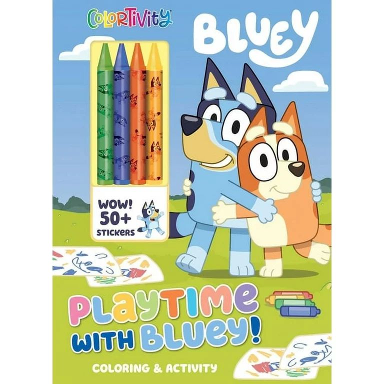 Coloring & Activity with Crayons: Bluey: Colortivity: Playtime with Bluey! (Paperback) | Walmart (US)