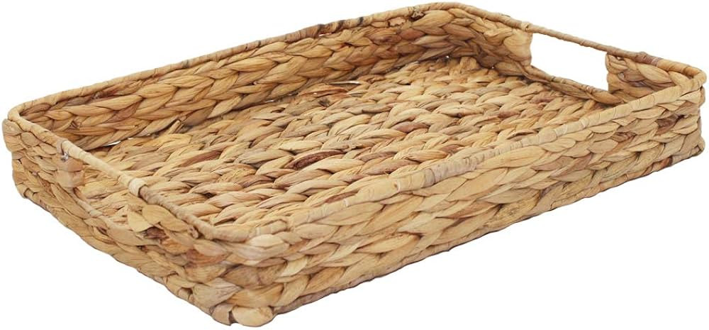 HODAKJUE Grass Weaving Tray, Grass Storage Bins for Fruit or Tea,Arts and Crafts. (Tray-A-M) | Amazon (US)