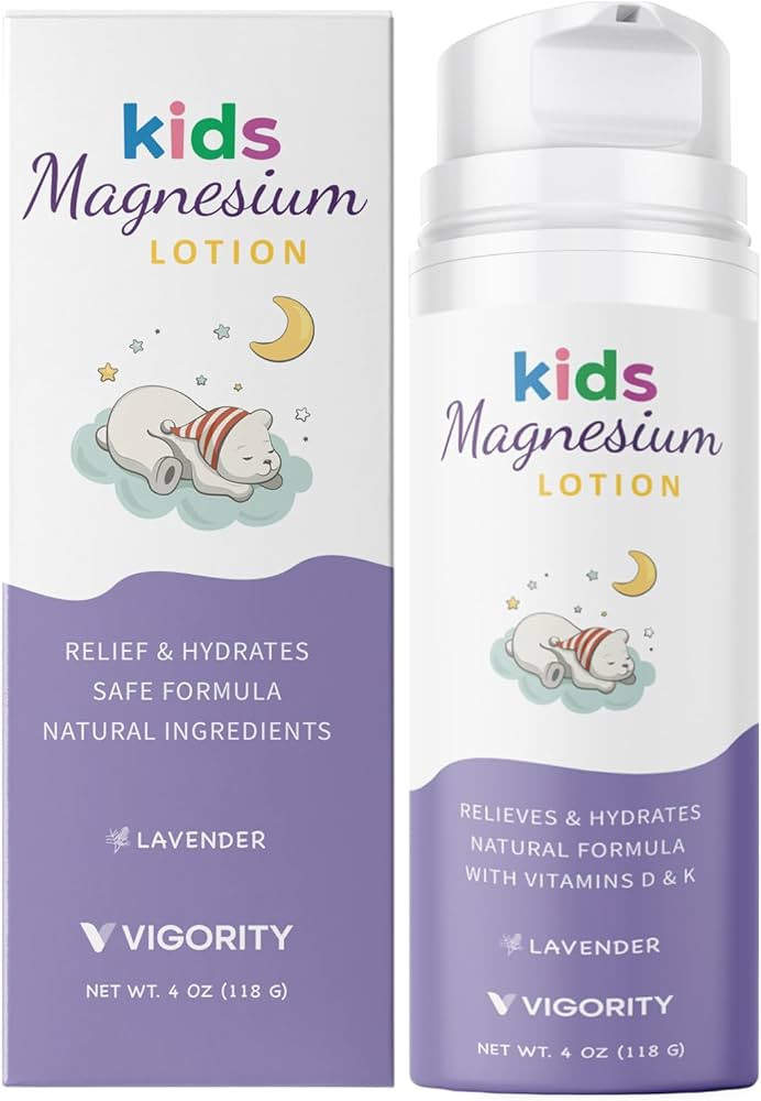 Magnesium Lotion for Kids & Babies Sleep - Bedtime Calming Body Cream with Natural Ingredients, L... | Amazon (US)