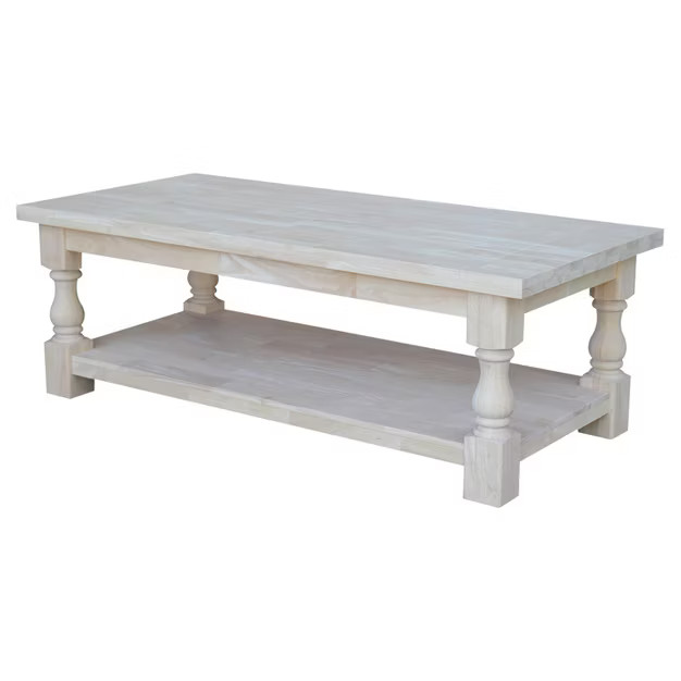 Tuscan Coffee Table - Unfinished - International Concepts | Target