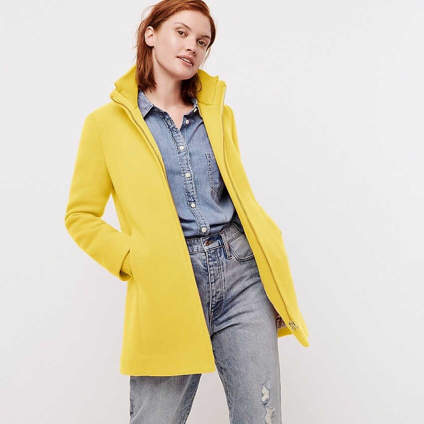 Lodge coat in Italian stadium-cloth wool | J. Crew US