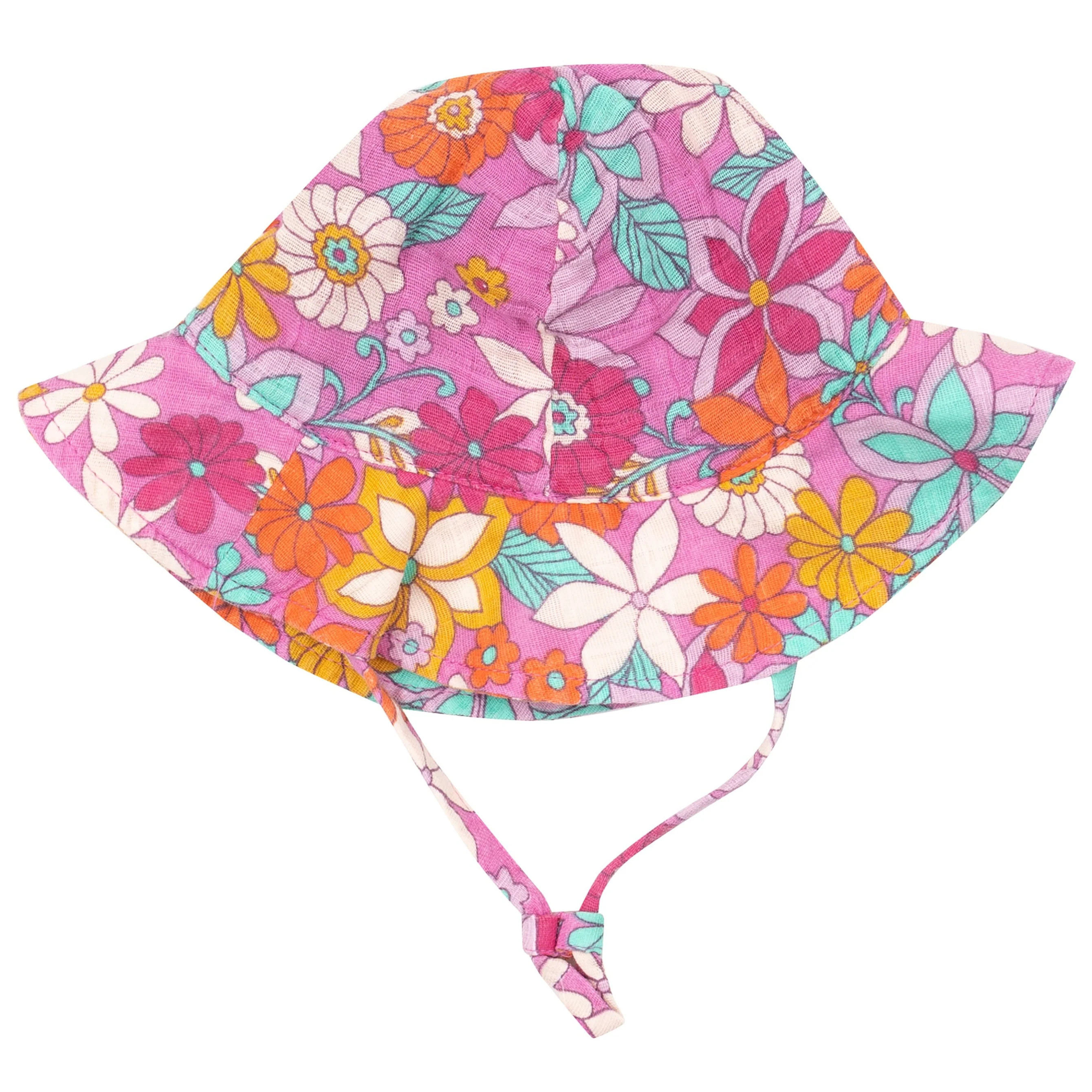 Sunhat, Tropical Retro Floral | SpearmintLOVE