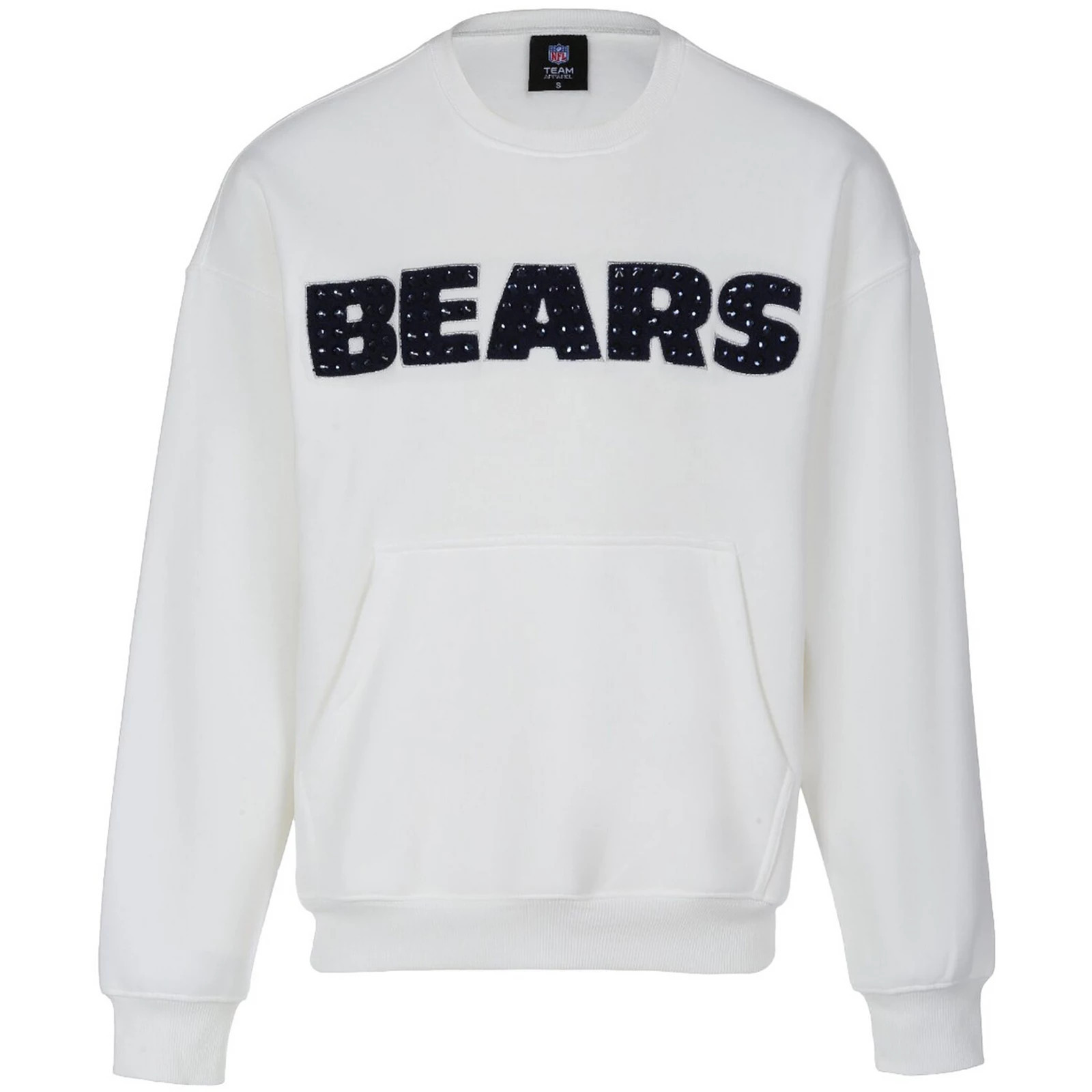 Women's Cuce White Chicago Bears Chenille Jeweled Sweatshirt, Size: Small | Kohl's