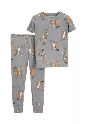 Toddler Girls Printed T-Shirt and Pants Pajama Set | Belk