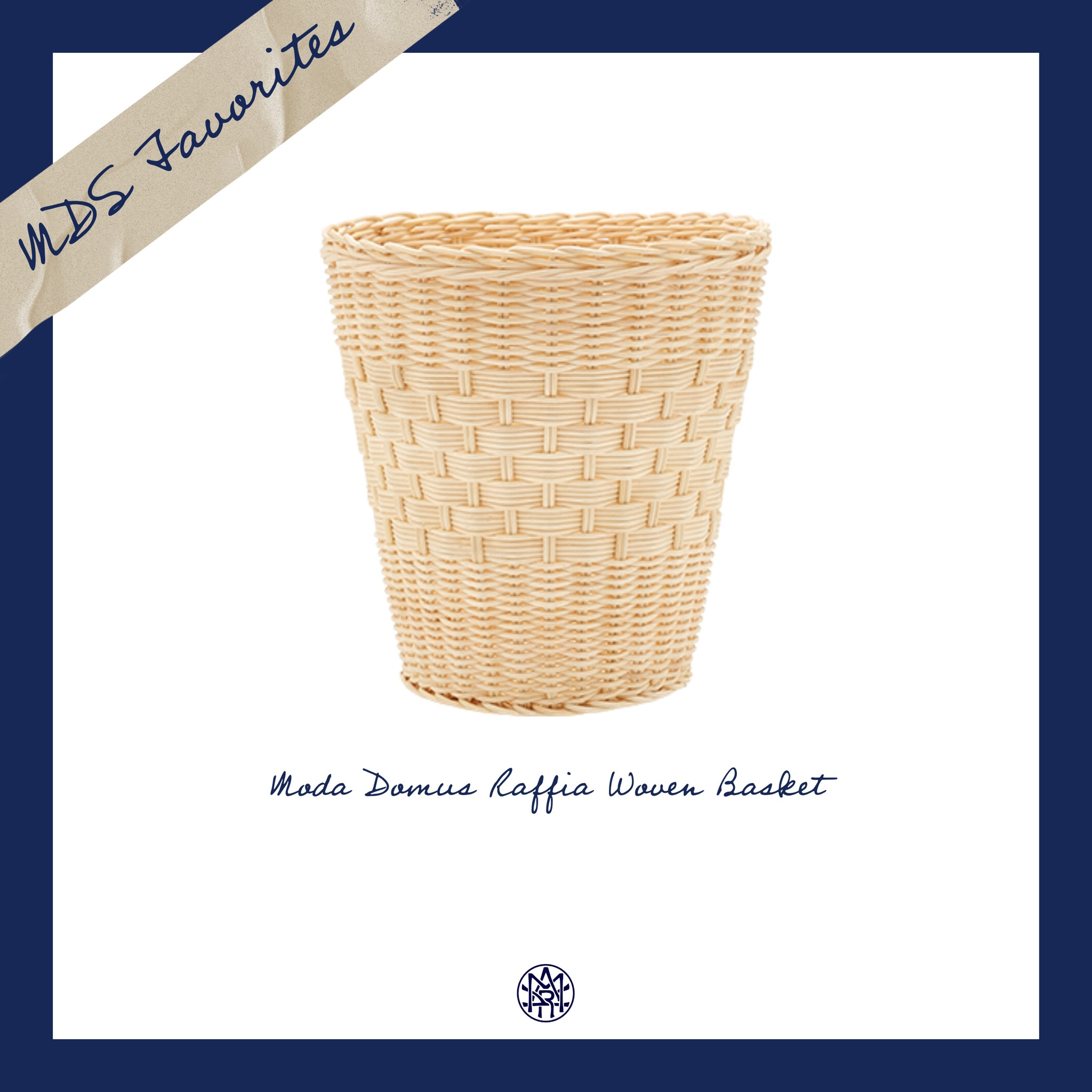 MDS Favorites Ⓜ️💙 | Raffia Woven Basket
