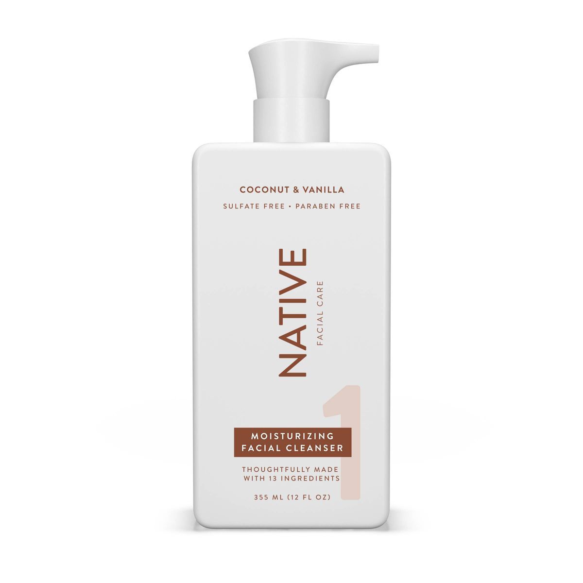 Native Face Wash Moisturizing Coconut and Vanilla Facial Cleanser with Niacinamide - 12 fl oz | Target