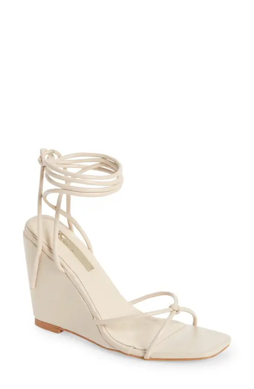 Billini Otis Wedge Sandal in Snow at Nordstrom, Size 7 | Nordstrom