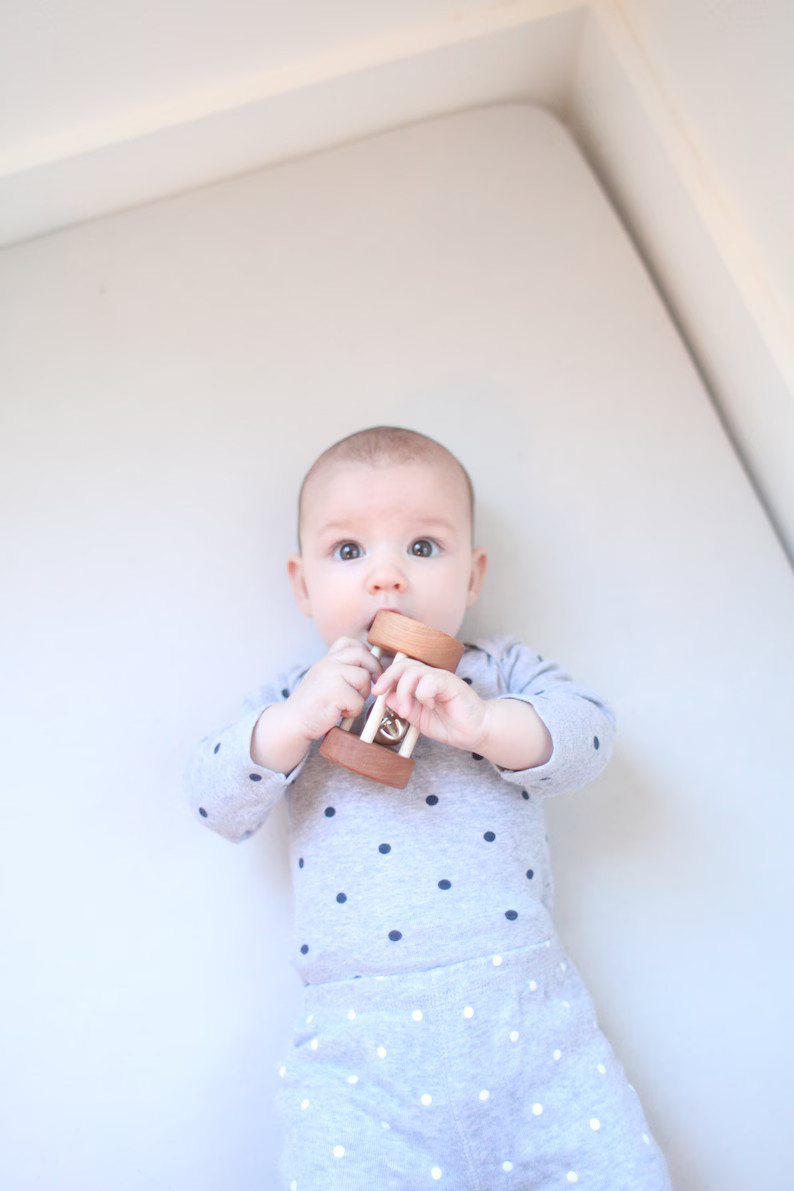 Montessori 4-8 Month Baby Set of 5 Toys -- Montessori Infant Set -- 4-8 Month Motor Development S... | Etsy (US)