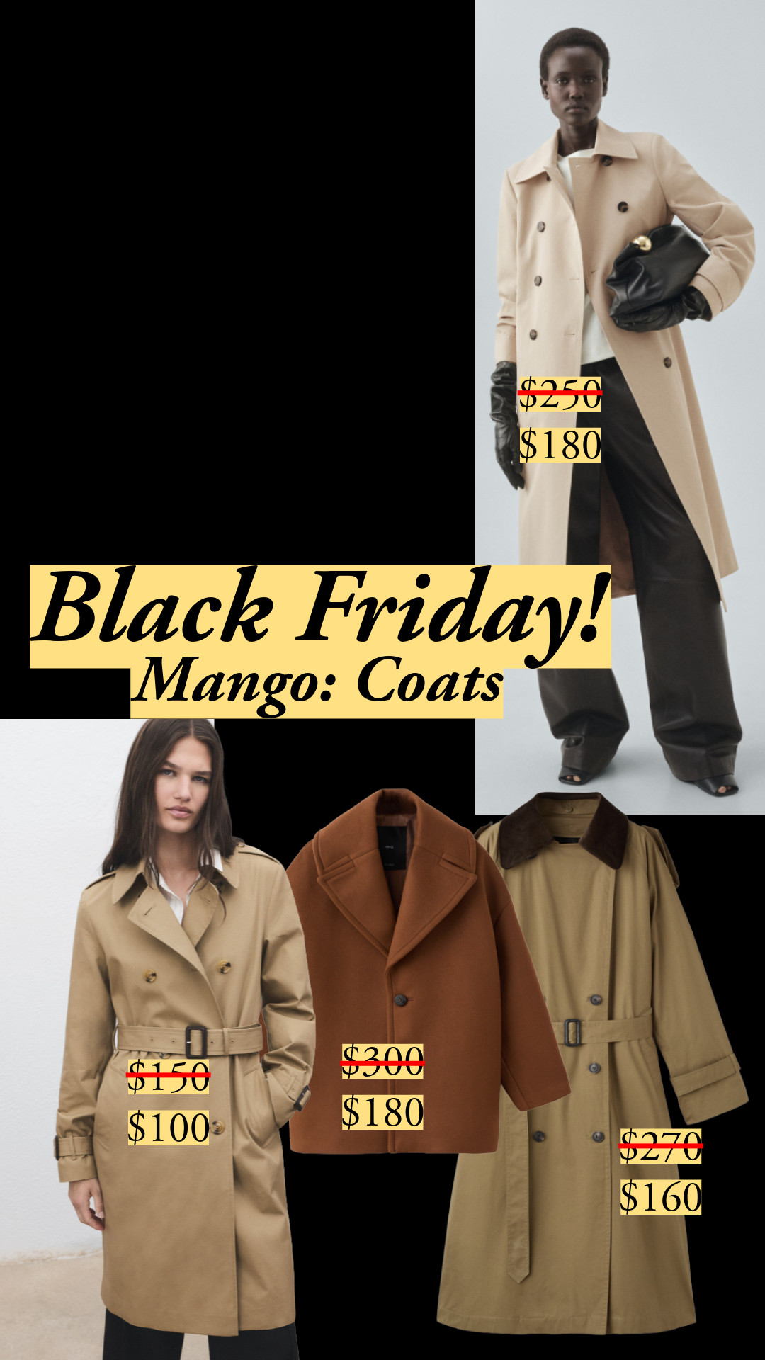 
Black Friday | Mango | Coats | Trench coats | Capsule wardrobe 

 #LTKCyberWeek #LTKSaleAlert #LTKWorkwear