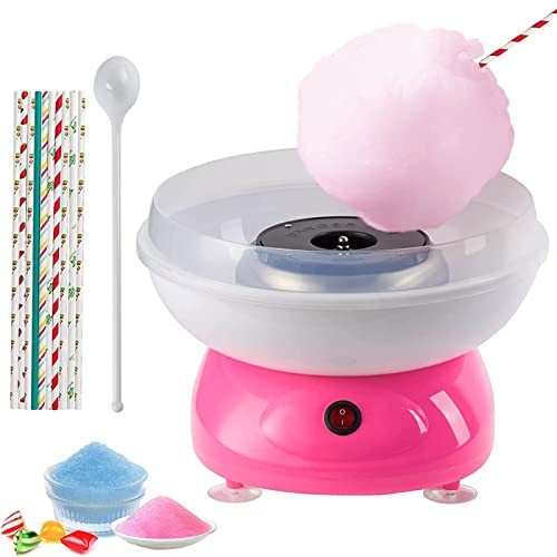 NODEMASH Cotton Candy Machine - 500W Portable with Large Splash-Proof Plate, Efficient Electric Heating Cotton Candy Machine Maker with 10 Marshmallow Sticks & Sugar Scoop for Kids Gift Birthday Party | Amazon (US)