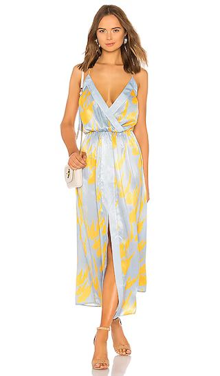 x REVOLVE Mareena Dress in Blue Feather | Revolve Clothing (Global)