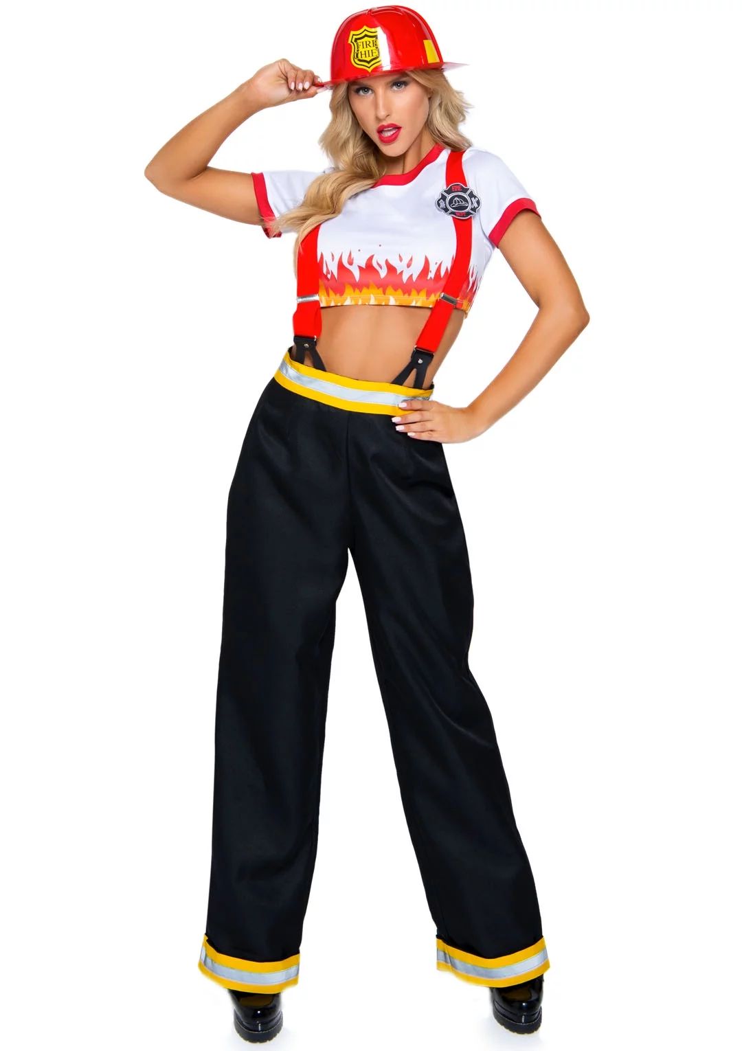 Leg Avenue Women's Five-Alarm Firefighter Costume | Walmart (US)