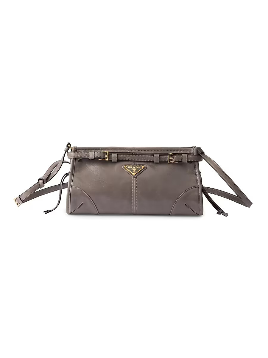 Women's Bonnie Small Leather Shoulder Bag - Medium Grey | Saks Fifth Avenue