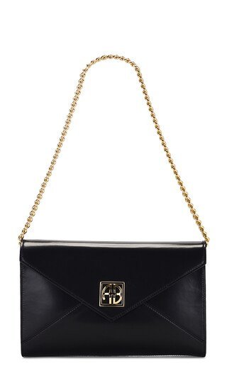 Elly Clutch in High Shine Black | Revolve Clothing (Global)