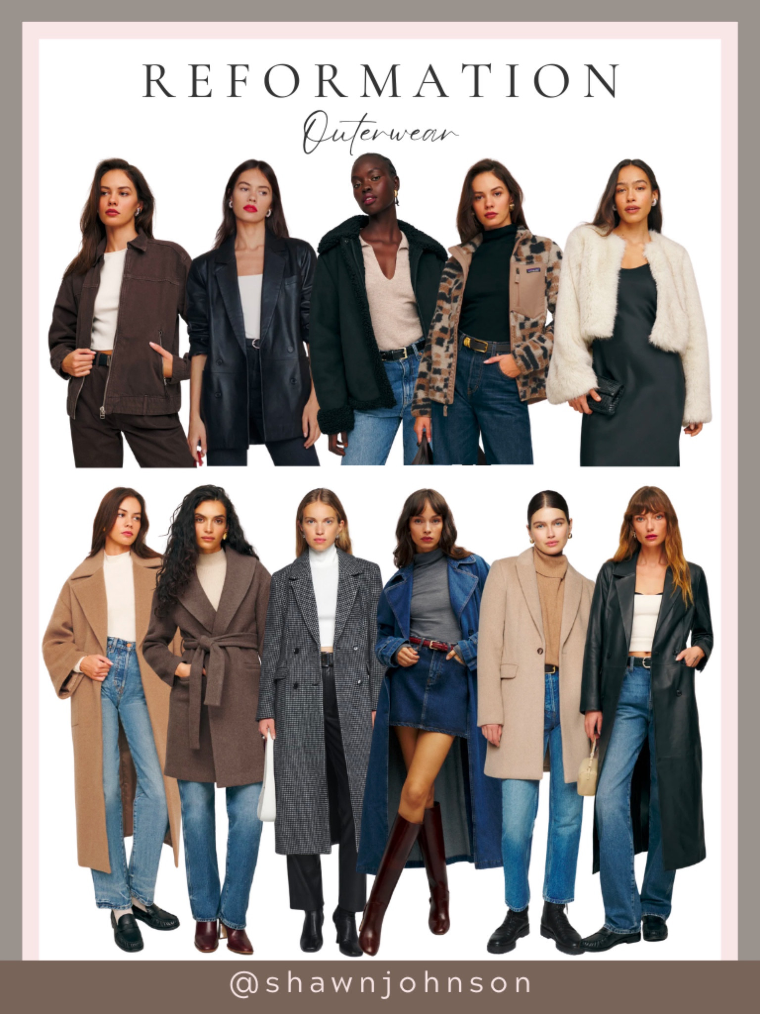 Elevate your winter style with these chic outerwear options from Reformation. #WinterFashion #Outerwear #ColdWeatherStyle #ReformationFashion #Coats #Jackets



#LTKSeasonal #LTKstyletip