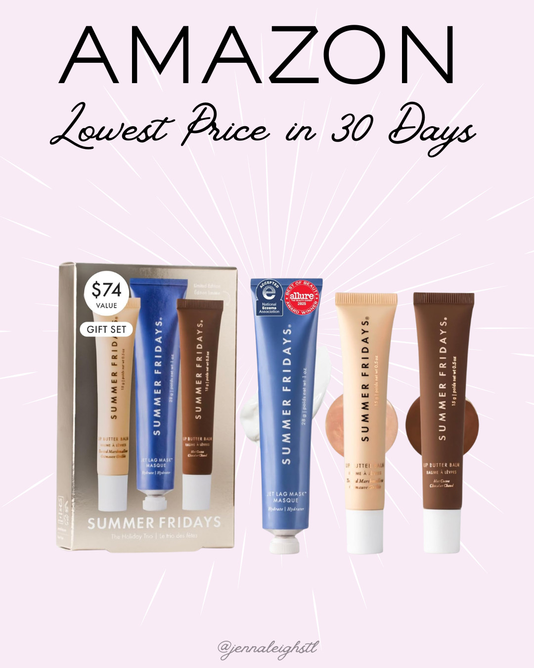 Amazon 30% off and the lowest price in 30 days on the Summer Fridays Hydration Trio. Comes with the Jet Lag Mask and two Lip Butter Balms in Hot Chocolate and Toasted Marshmallow. 

 #LTKselfcare #LTKSaleAlert #LTKBeauty