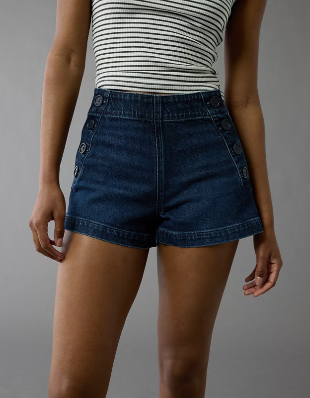 AE Stretch Denim Mom Short | American Eagle Outfitters (US & CA)
