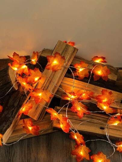 1pc Maple Leaf String Light With 20pcs Bulb | SHEIN