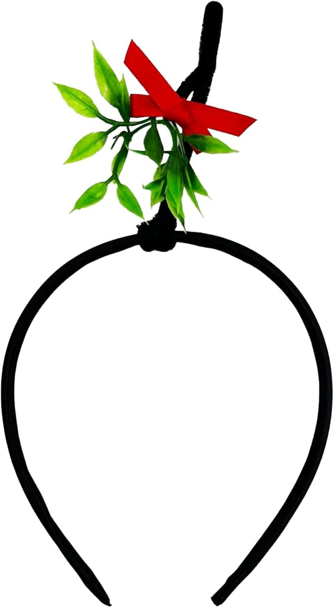 Island Dogs Plastic Funny Christmas Mistletoe on Headband - Kiss Me Under the Mistletoe - Unique ... | Amazon (US)