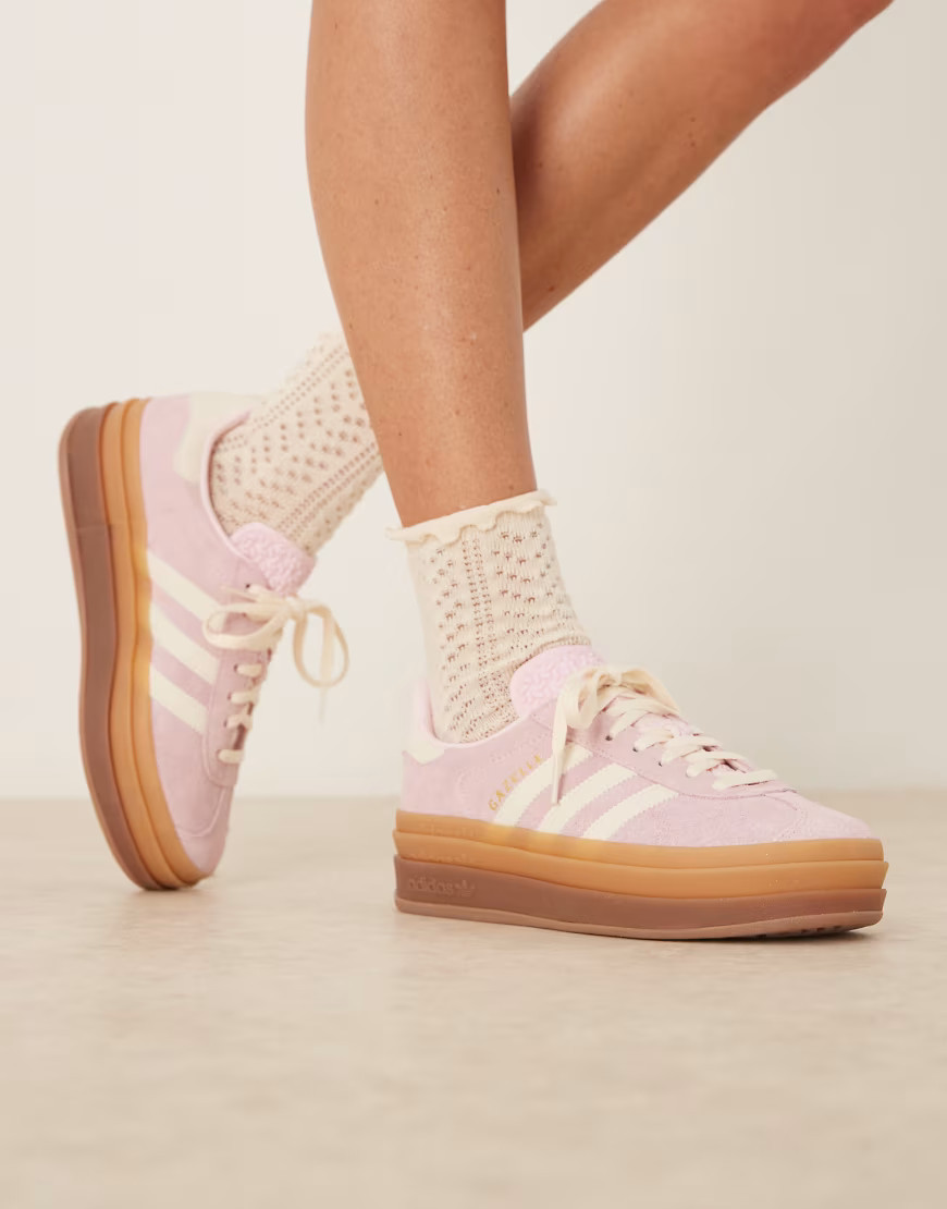 adidas Originals Gazelle Bold sneakers in light pink | ASOS (Global)