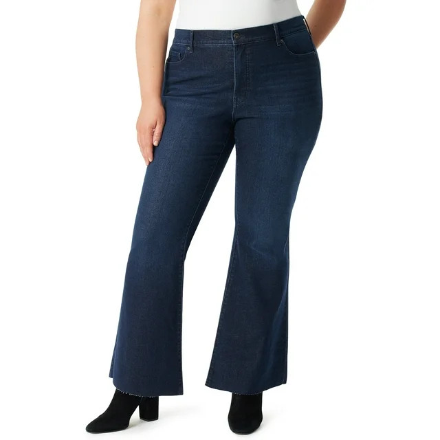Jessica Simpson Women's  and Women's Plus Daisy Fitted Flare Jeans | Walmart (US)