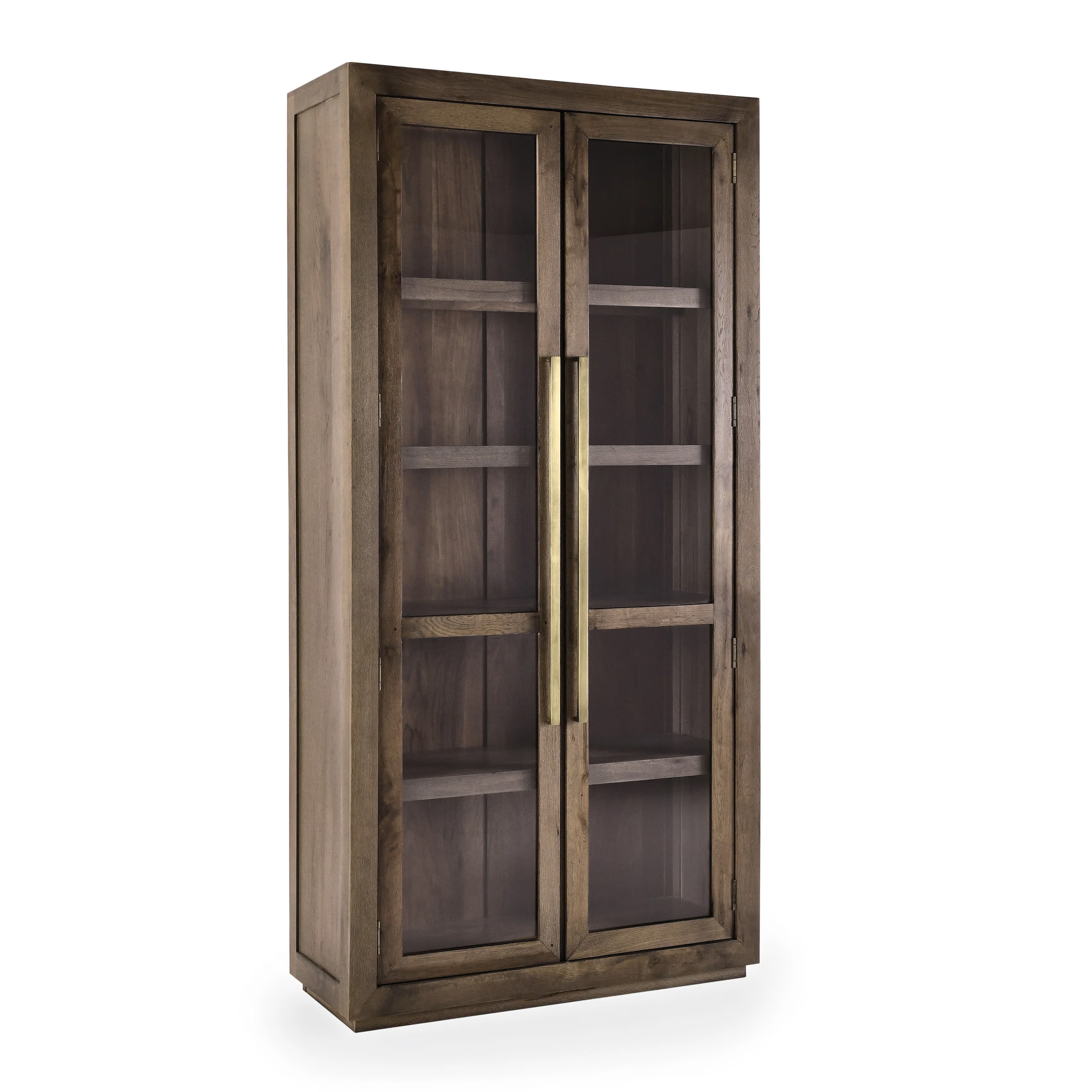Bradley Tall Oak Wood  Cabinet In Brown | Perigold