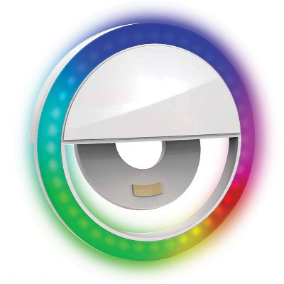 Bower® RGB Clip-On Selfie LED Ring Light for Smartphones in Black | Target