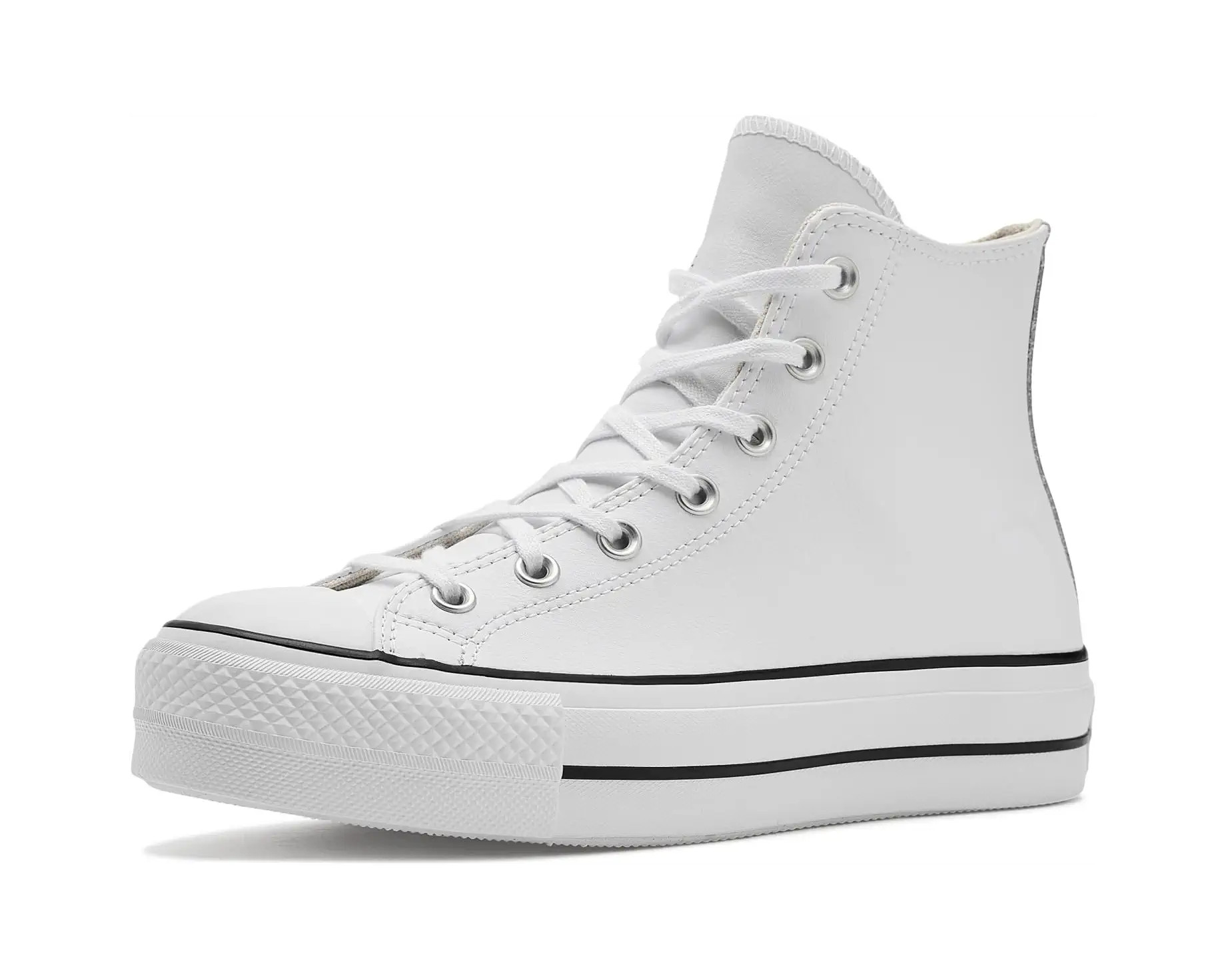Chuck Taylor All Star High Top Platform Leather Sneaker | Zappos