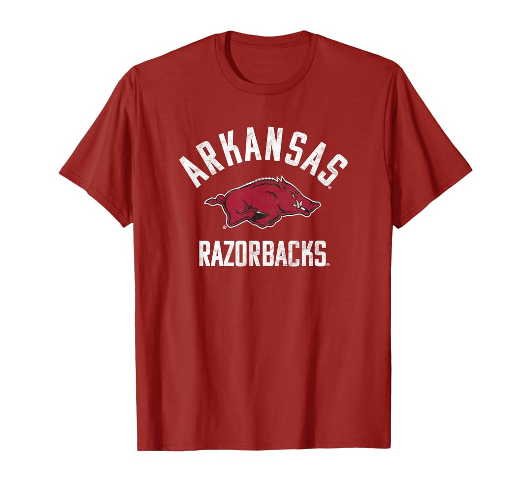 University of Arkansas Razorbacks Large Logo T-Shirt | Amazon (US)