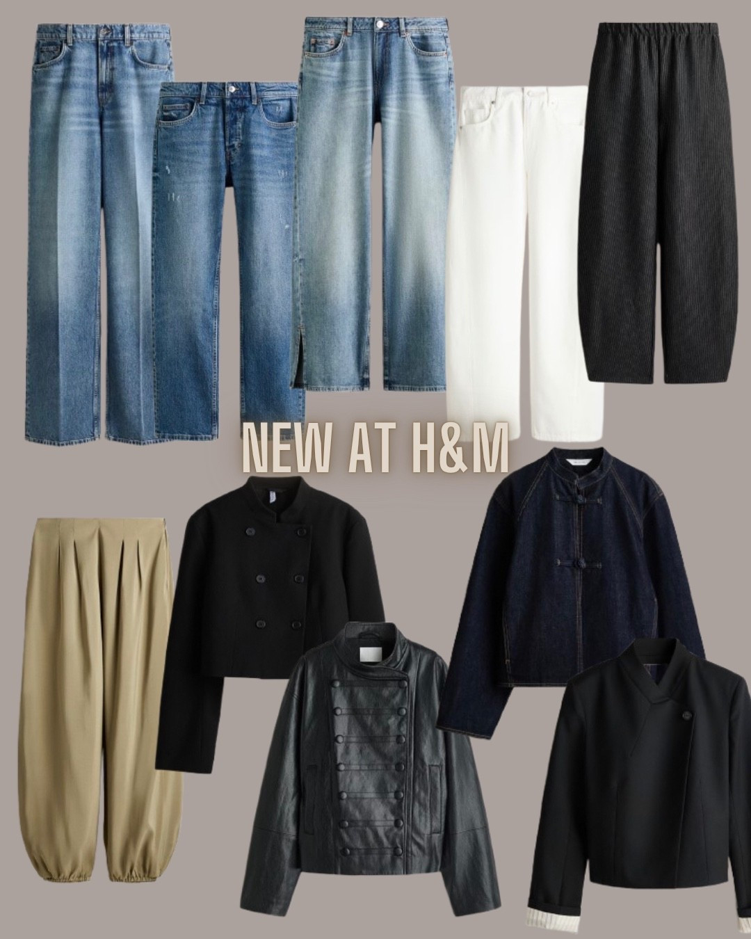 H&M fashion
Barrel jeans
Barrel
Pants
Fall outerwear