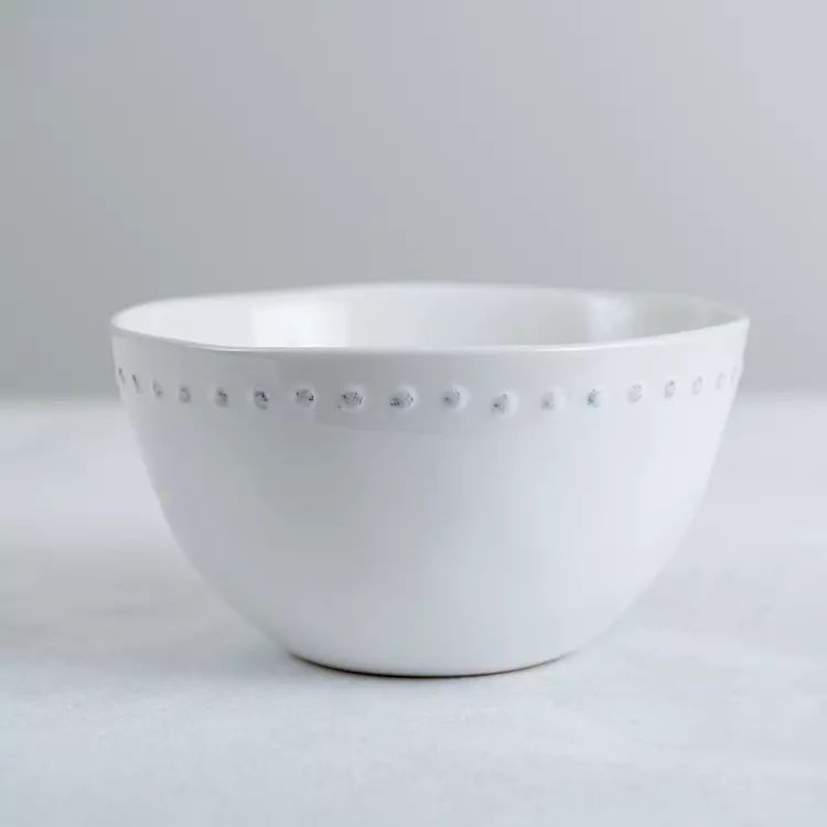 Organic White Dotted Bowls, Set of 4 | Kirkland's Home