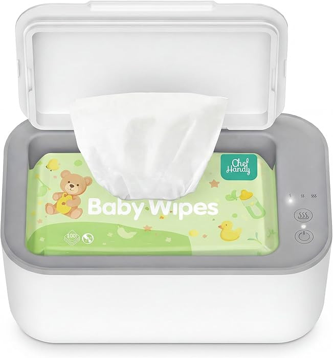 Chefhandy Baby Wipe Warmer, 3-Level Temperature Control, Silent & Even Heating, Large Capacity Wi... | Amazon (US)