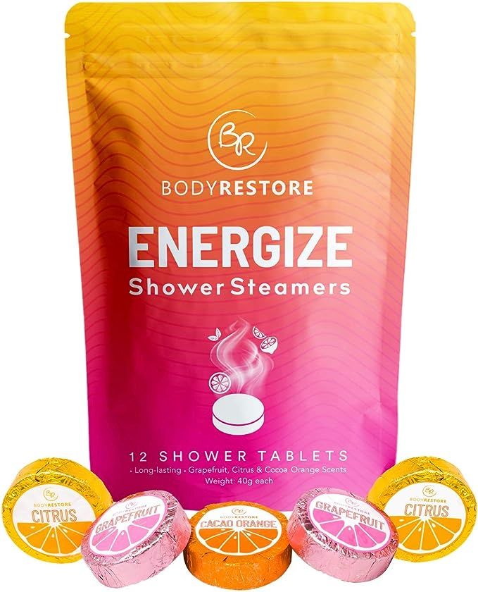 Essential Oil Shower Steamer Set - 12 Tablets, Grapefruit, Cocoa Orange, Citrus Scented Aromather... | Amazon (US)