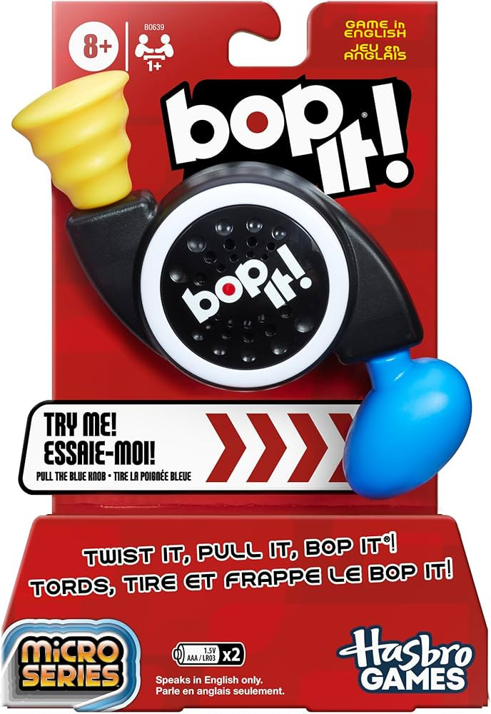 Hasbro Gaming Bop It! Micro Series Electronic Game for 1 or More Players, Classic Bop It! Gamepla... | Amazon (US)