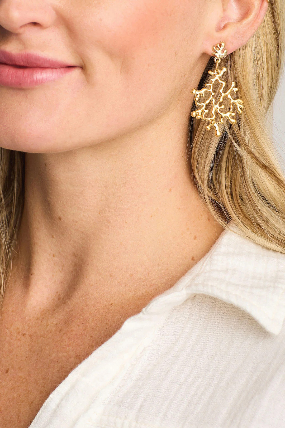 Susan Shaw Coral Branch Earrings | Social Threads
