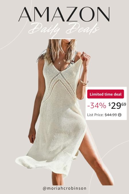 Amazon daily deal - 34% off this swimsuit coverup!

Swim, resort wear, vacation outfit, Amazon fashion, affordable fashion, Amazon sale, summer fashion, summer outfit, beach, pool 

#LTKsalealert #LTKswim #LTKfindsunder50
