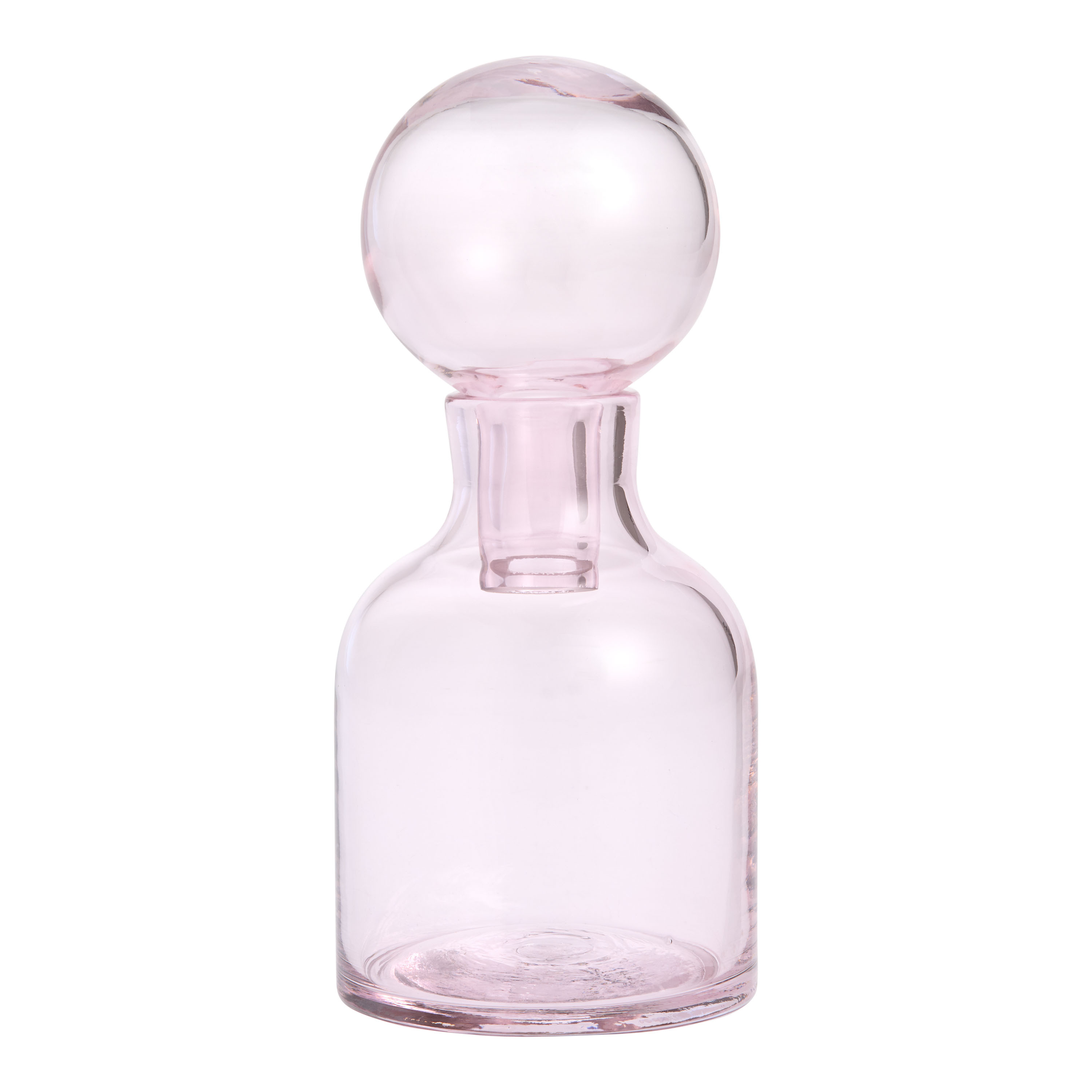 Pink Handblown Glass Decanter | World Market