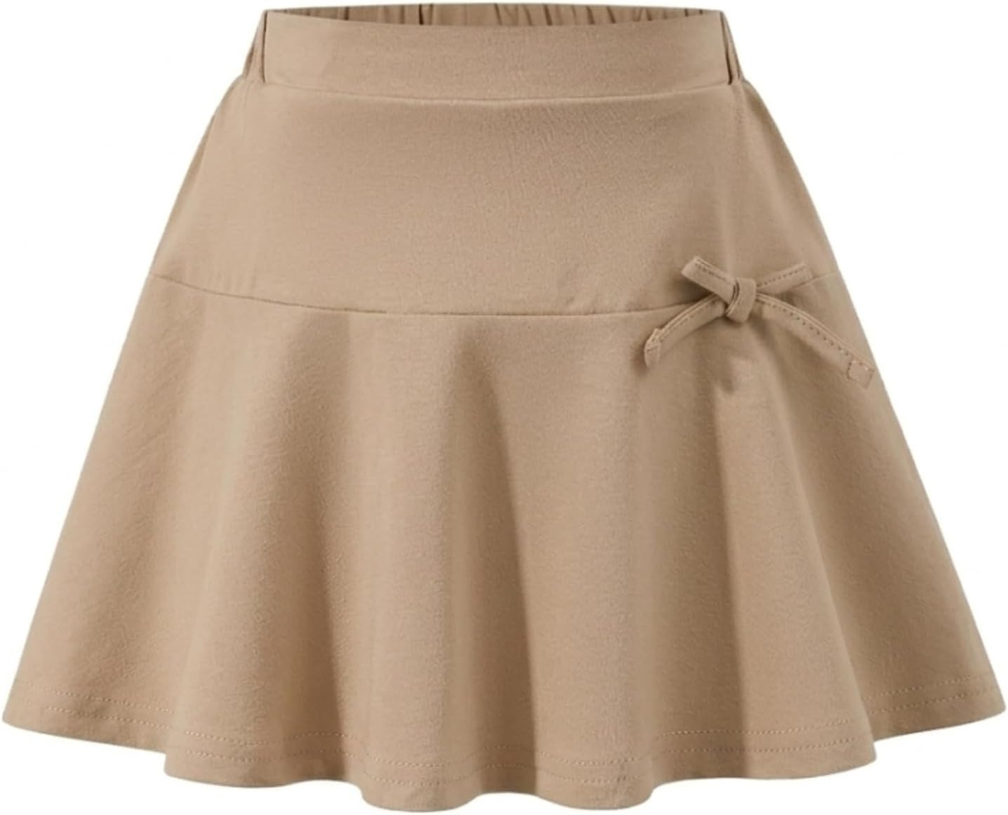 Girls School Uniform Skirts: High Elastic Waist Mini Pleated Skirt Casual Stretch Skater Skort for Girls 4-9 Years | Amazon (US)